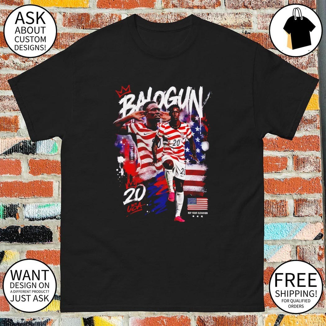 Folarin Balogun Is Free USA Soccer World Cup 2026 - Adult & Kids T-Shirts, Sweatshirts & Hoodies apparel design preview 1