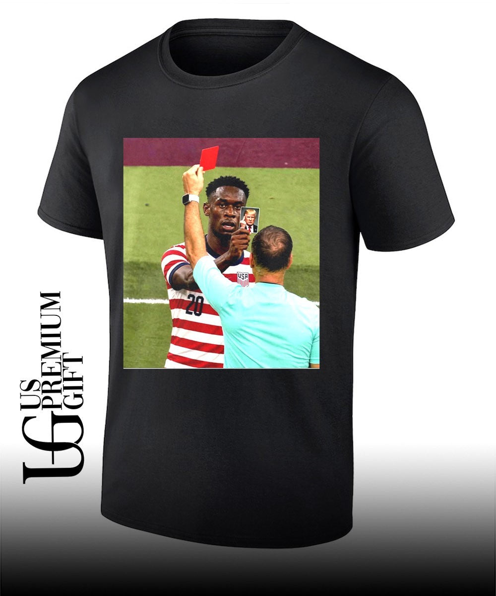 Folarin Balogun Trump Card USA Soccer - Adult & Kids T-Shirts, Sweatshirts & Hoodies apparel design preview 1
