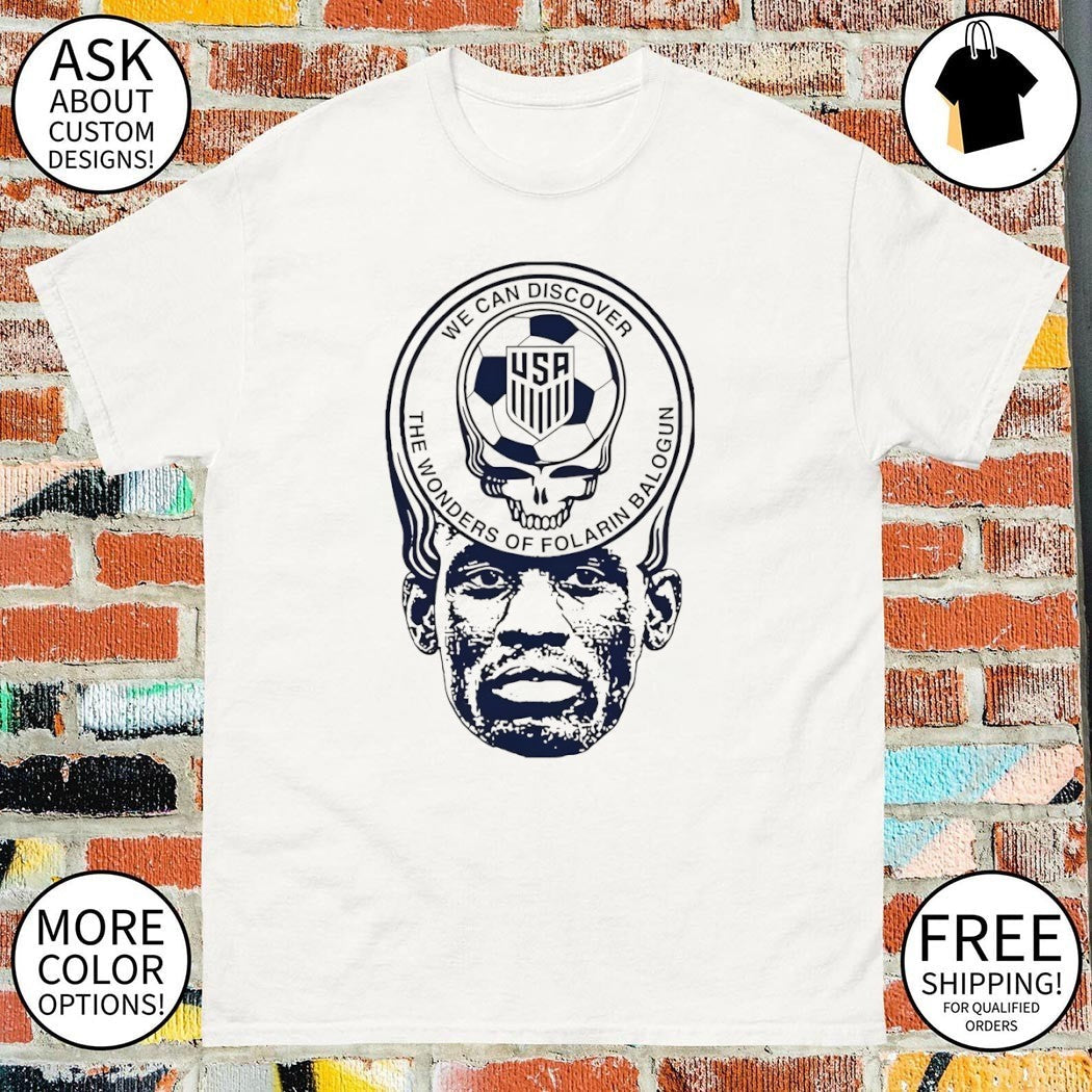 Folarin Balogun We Can Discover the Wonders of USA - Adult & Kids T-Shirts, Sweatshirts & Hoodies apparel design preview 1