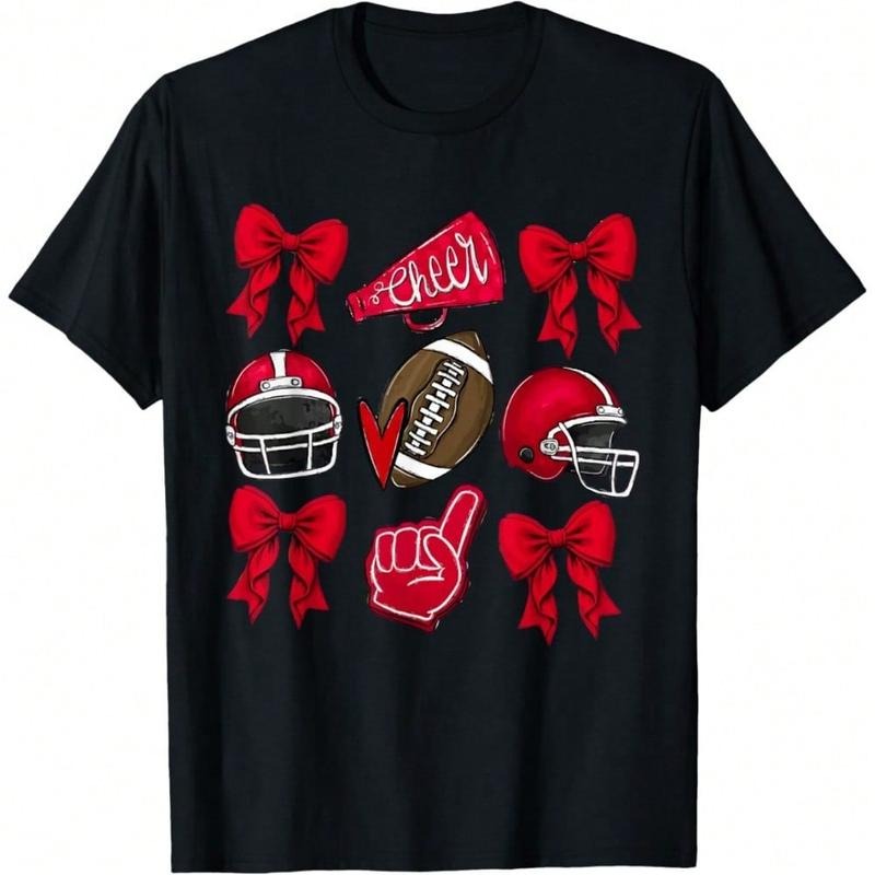 Football Coquette Bow Mom Game Day - Adult & Kids T-Shirts, Sweatshirts & Hoodies apparel design preview 1