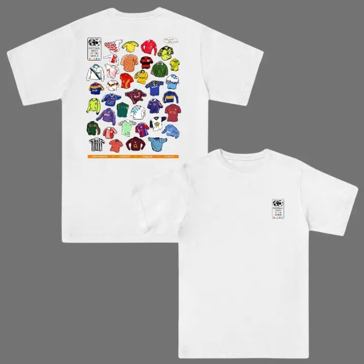 Footy Football World 2 Sided Vintage Menswear - Adult & Kids T-Shirts, Sweatshirts & Hoodies apparel design preview 1