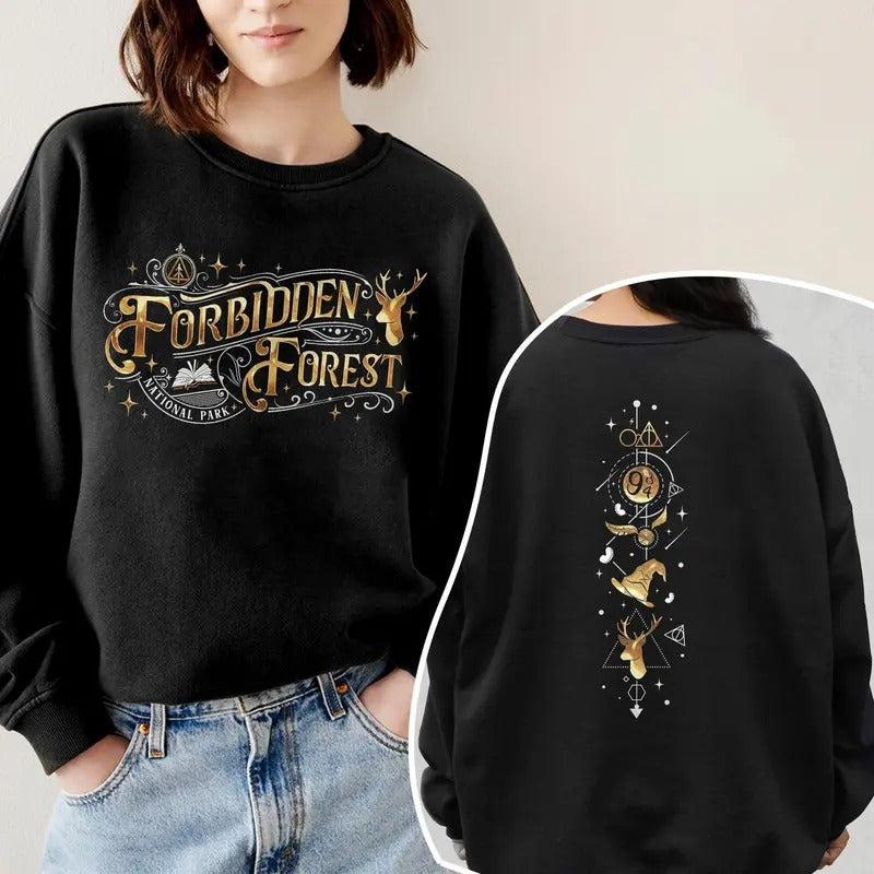 Forbidden Forest Wizard National Park Wizarding World - Adult & Kids T-Shirts, Sweatshirts & Hoodies apparel design preview 1