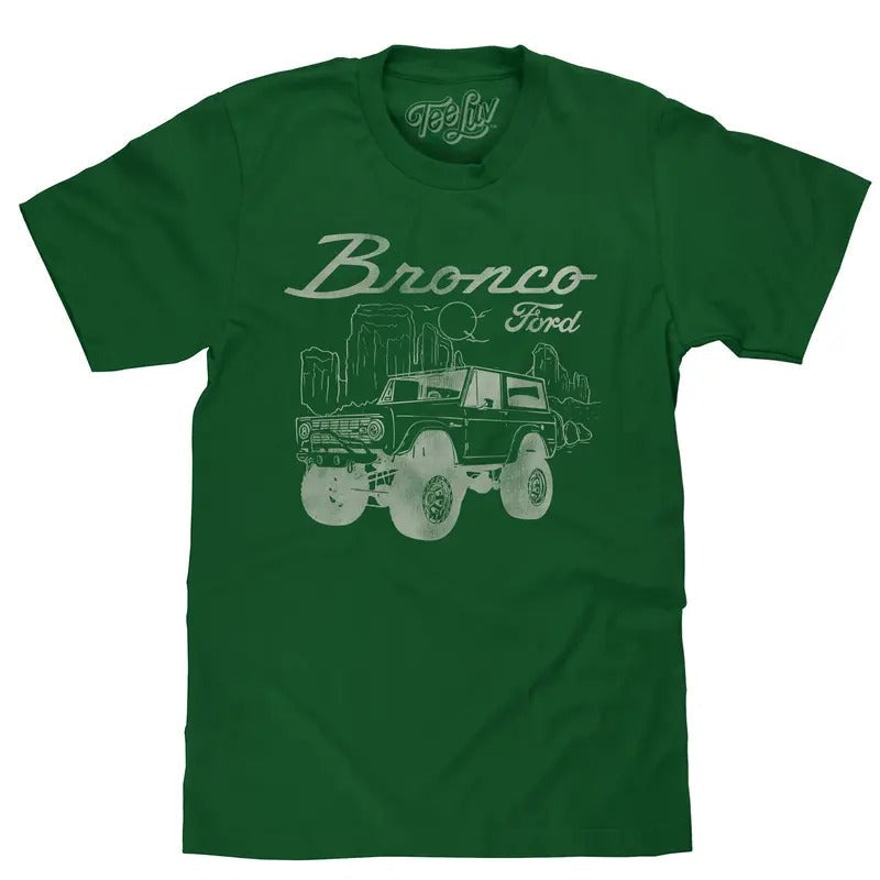 Ford Bronco Forest Green - Adult & Kids T-Shirts, Sweatshirts & Hoodies apparel design preview 1