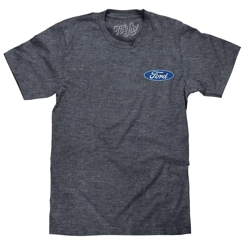 Ford Genuine Parts Car Logo Front Back Print Navy - Adult & Kids T-Shirts, Sweatshirts & Hoodies apparel design preview 1