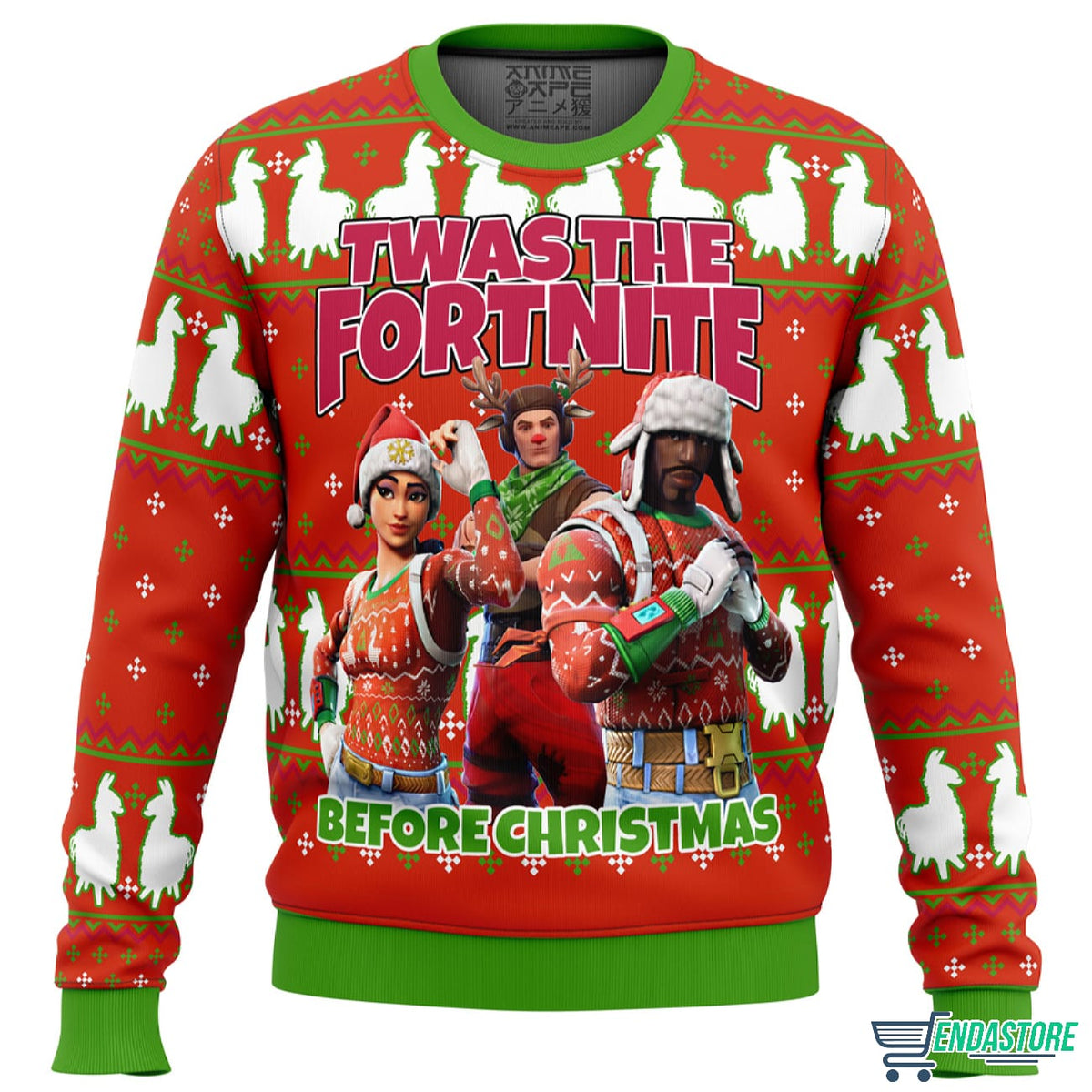Fortnite Twas Night 3D Ugly Christmas Sweater - Holiday Gift product image