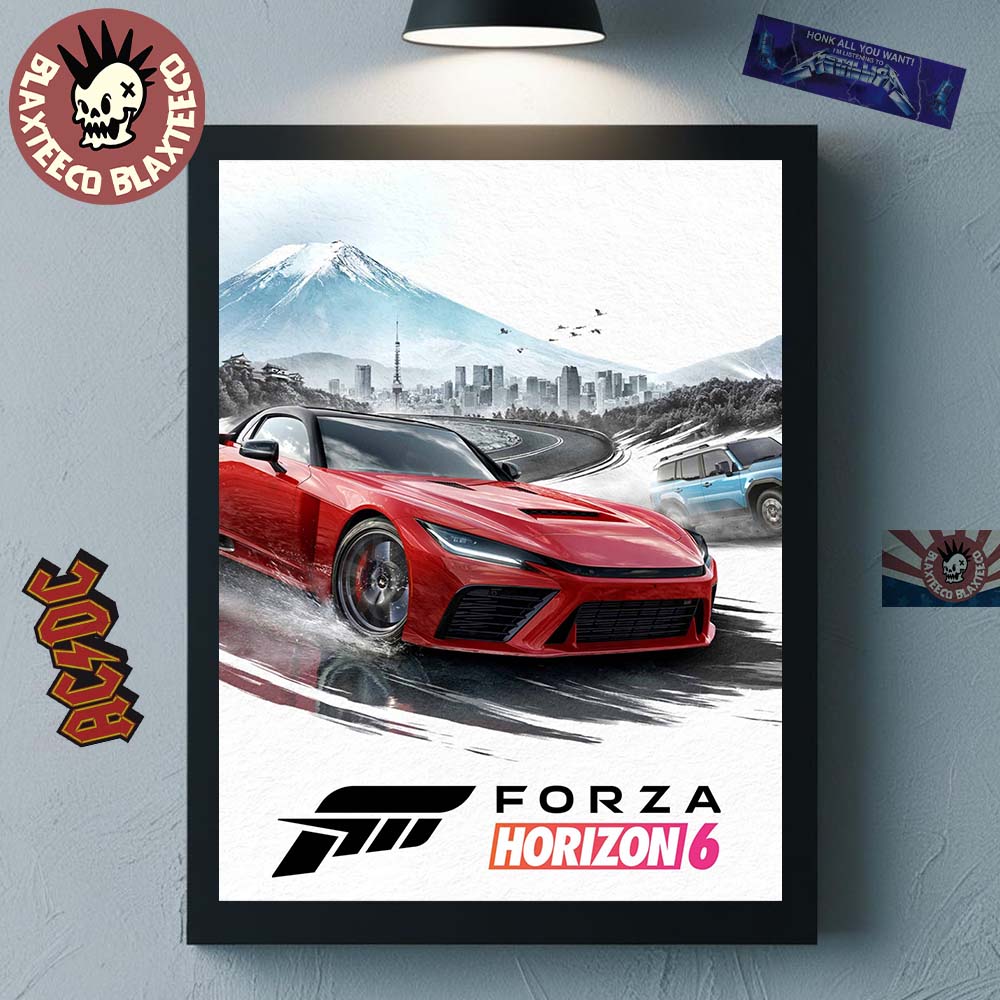 Forza Horizon 6 Game Cover Art Poster Canvas - Adult & Kids T-Shirts, Sweatshirts & Hoodies apparel design preview 1
