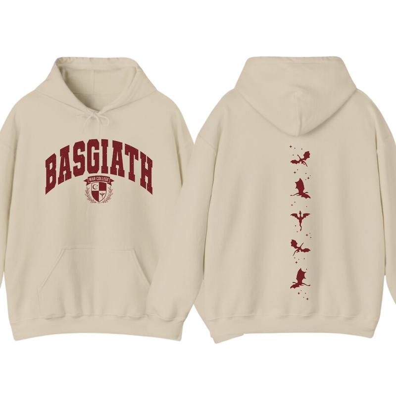 Fourth Wing Double Sided Basgiath War College Dragon - Adult & Kids T-Shirts, Sweatshirts & Hoodies apparel design preview 1