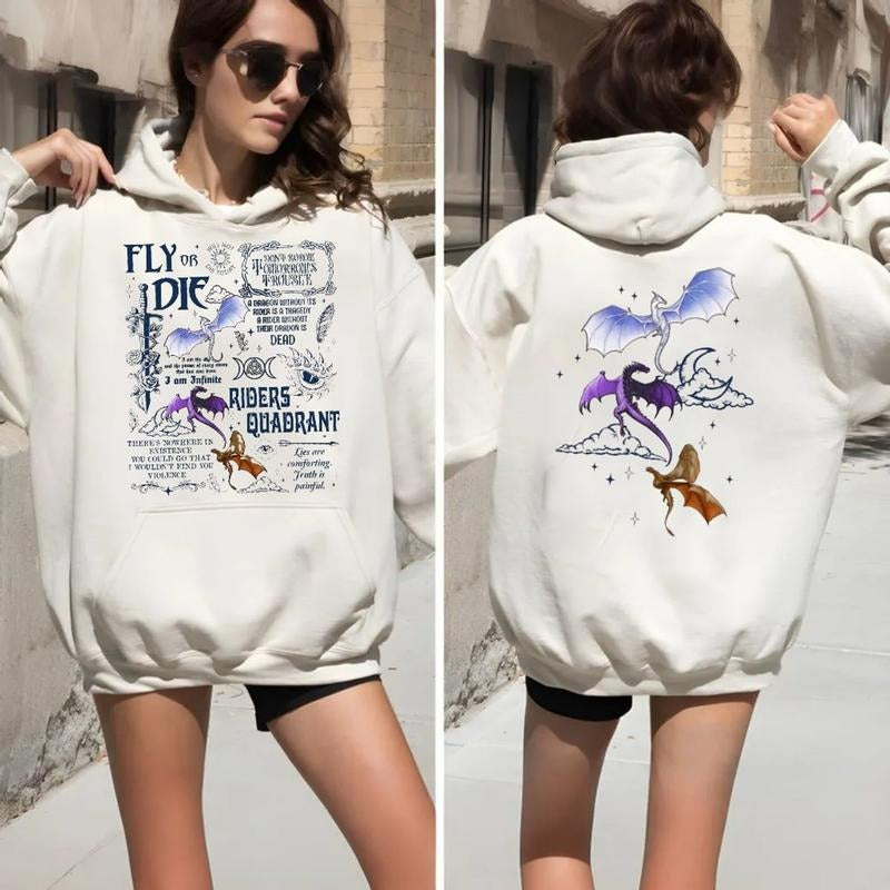 Fourth Wing Fan Dragon Rider Basgiath War College - Adult & Kids T-Shirts, Sweatshirts & Hoodies apparel design preview 1