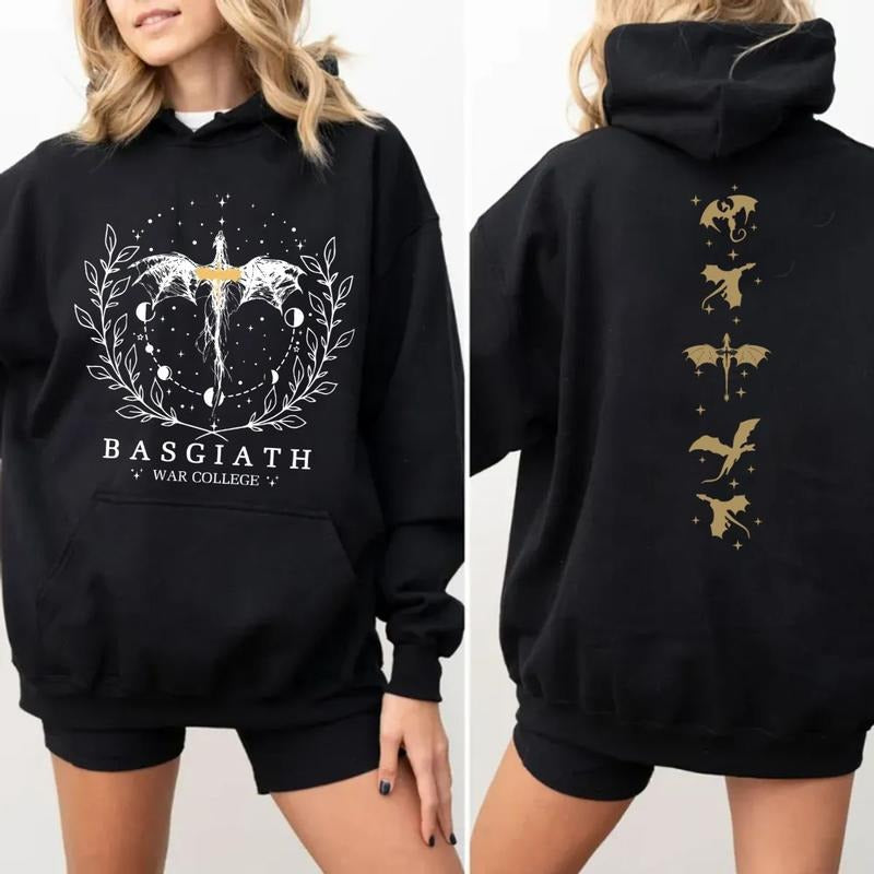 Fourth Wing Iron 2 Sides Basgiath War College Xaden - Adult & Kids T-Shirts, Sweatshirts & Hoodies apparel design preview 1