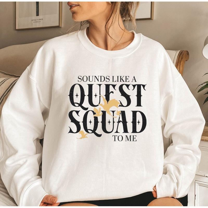 Fourth Wing Quest Squad Dragon Rider Basgiath War - Adult & Kids T-Shirts, Sweatshirts & Hoodies apparel design preview 1