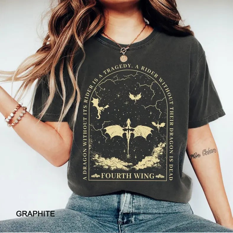 Fourth Wing Basgiath War College Violet Sorrengail - Adult & Kids T-Shirts, Sweatshirts & Hoodies apparel design preview 1