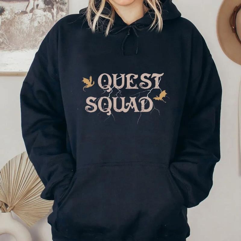 Fourth Wing Quest Squad Fantasy Reader Onyx Storm - Adult & Kids T-Shirts, Sweatshirts & Hoodies apparel design preview 1