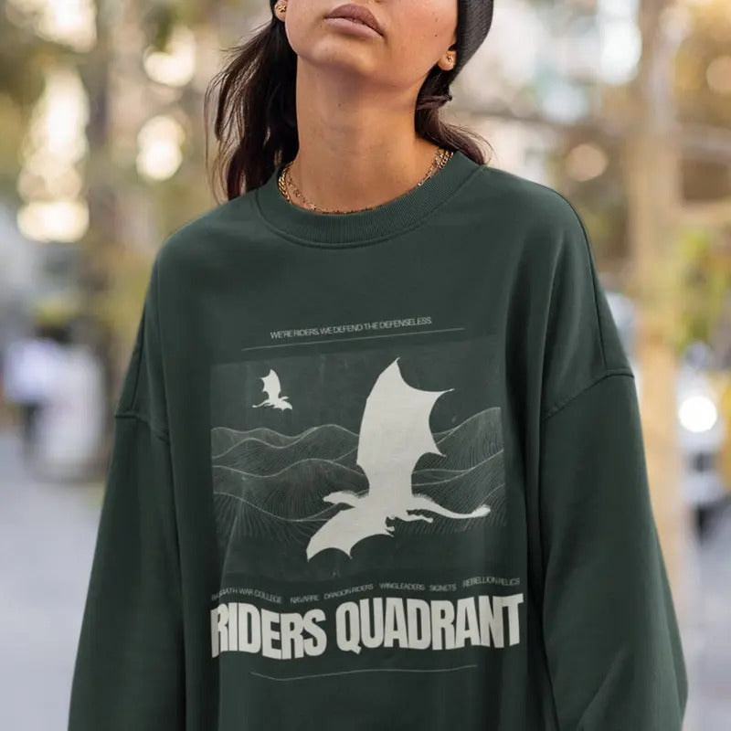Fourth Wing Basgiath War College Riders Quadrant - Adult & Kids T-Shirts, Sweatshirts & Hoodies apparel design preview 1
