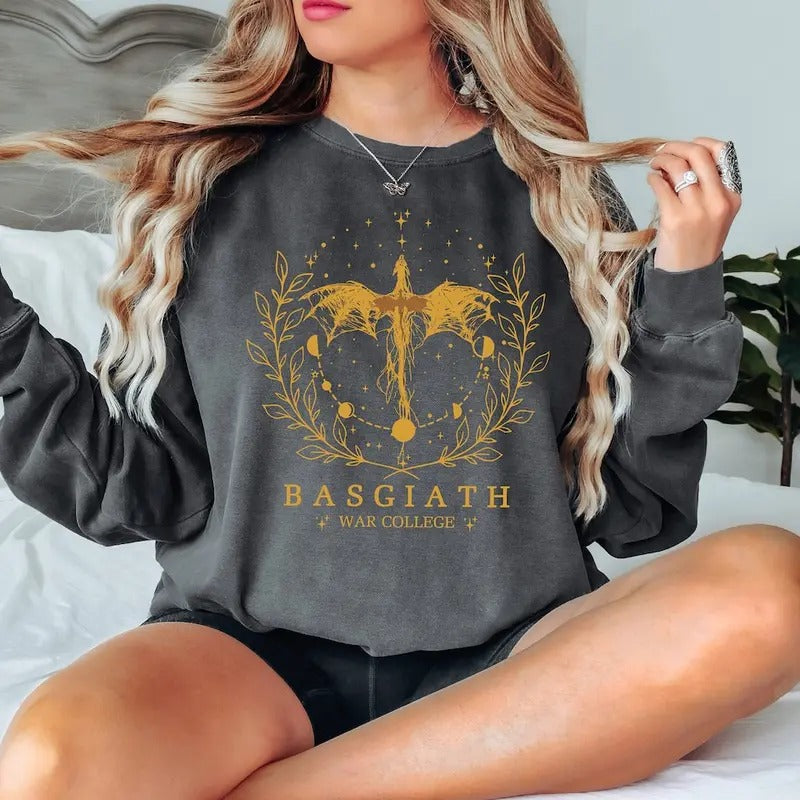 Fourth Wing Basgiath War College Dragon Rider Violet - Adult & Kids T-Shirts, Sweatshirts & Hoodies apparel design preview 1