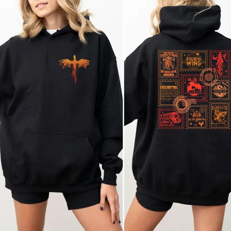 Fourth Wing Basgiath War Dragon Rider Violet - Adult & Kids T-Shirts, Sweatshirts & Hoodies apparel design preview 1