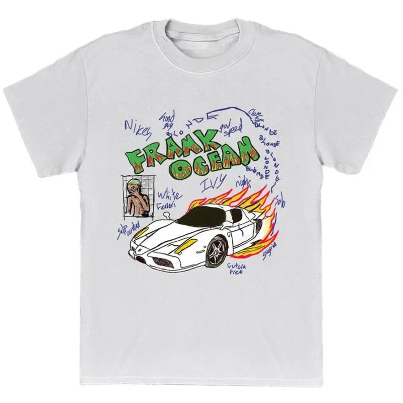Fr*Nk Ocean BL0ND ART Blond Album Vintage - Adult & Kids T-Shirts, Sweatshirts & Hoodies apparel design preview 1
