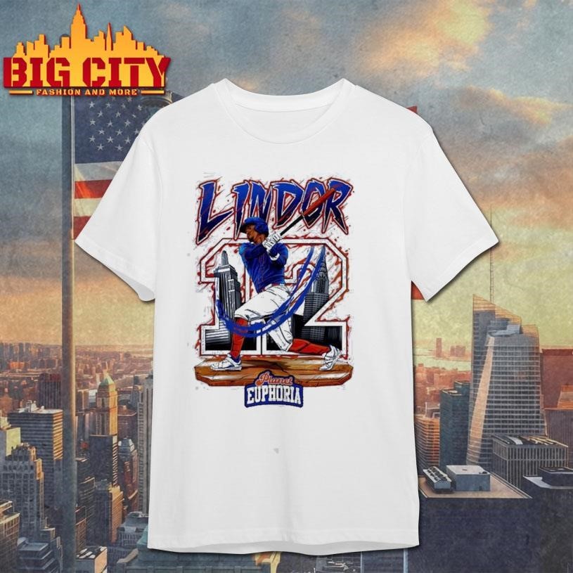 Francisco Lindor New York Mets Hand Drawn Artwork - Adult & Kids T-Shirts, Sweatshirts & Hoodies apparel design preview 1