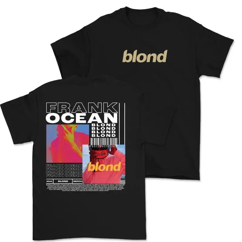 Frank Ocean BLOND Short Sleeve Album Cover Gif Him - Adult & Kids T-Shirts, Sweatshirts & Hoodies apparel design preview 1