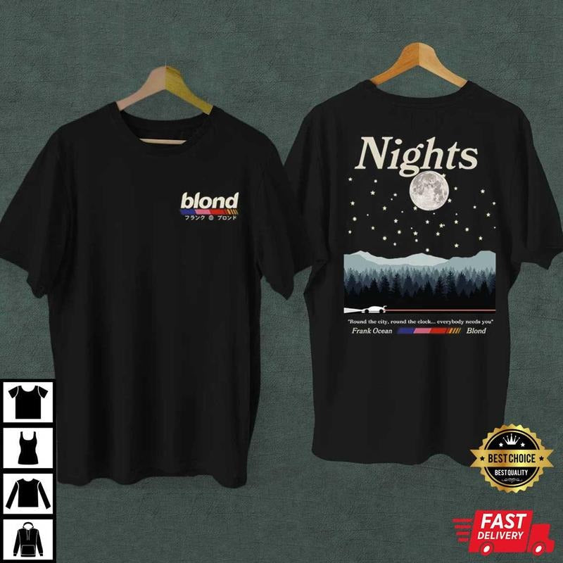 Frank Ocean Nights Blond Fan - Adult & Kids T-Shirts, Sweatshirts & Hoodies apparel design preview 1
