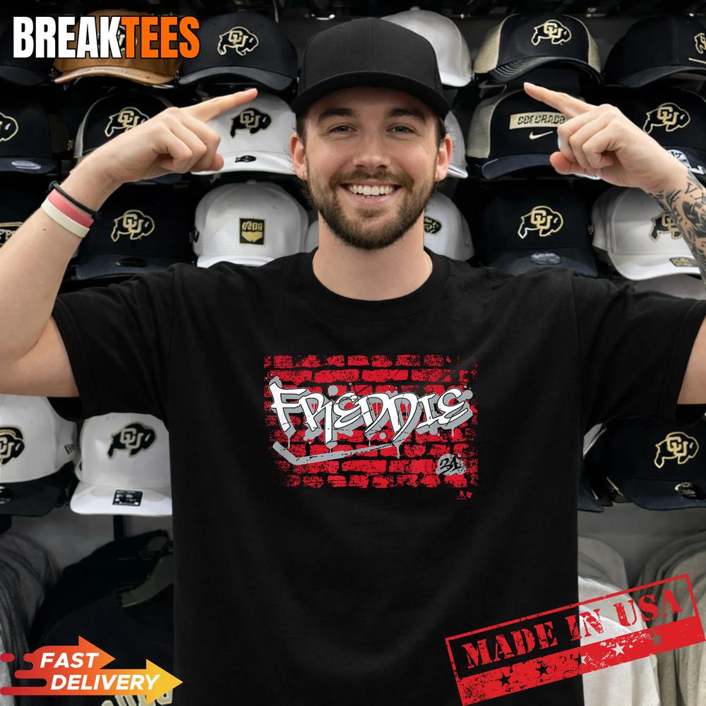 Frederik Andersen Brick Wall Freddie Carolina Hockey - Adult & Kids T-Shirts, Sweatshirts & Hoodies apparel design preview 1