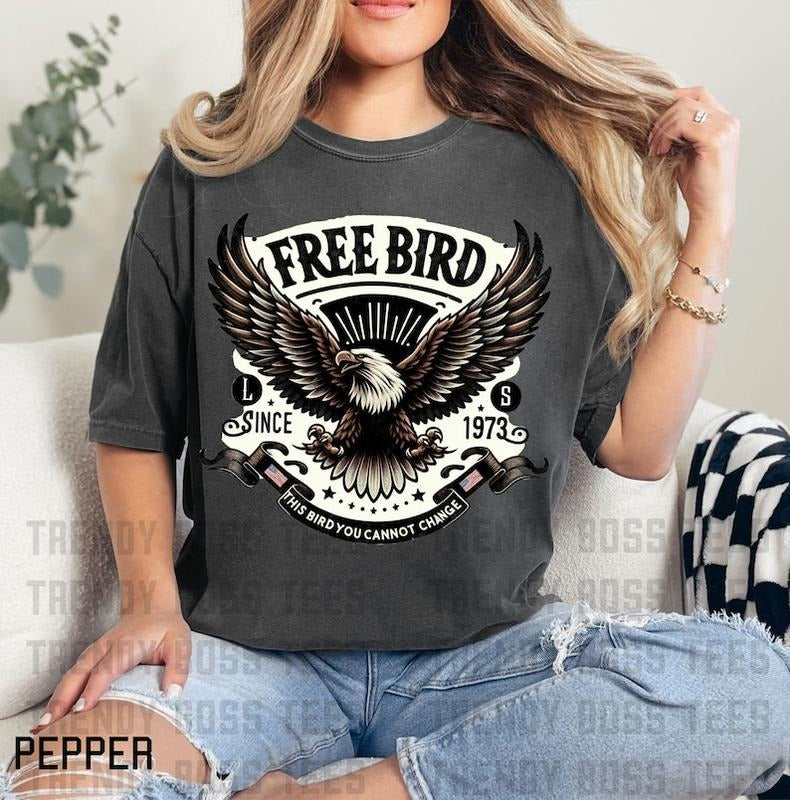 Free Bird Vintage - Adult & Kids T-Shirts, Sweatshirts & Hoodies apparel design preview 1
