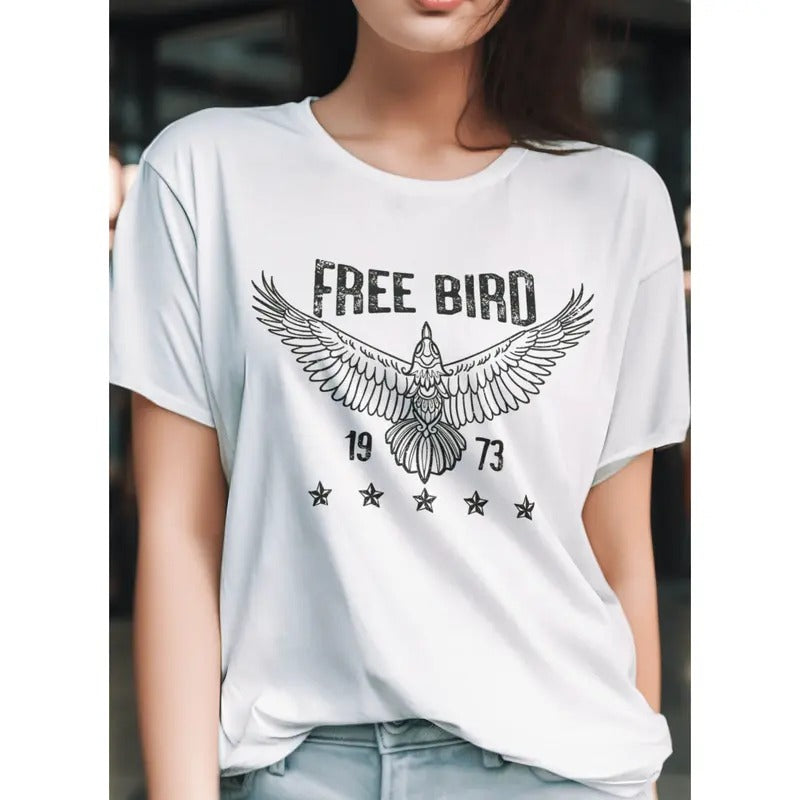 Free Bird Boho Eagle Funny Teeshirt Summer Cool - Adult & Kids T-Shirts, Sweatshirts & Hoodies apparel design preview 1