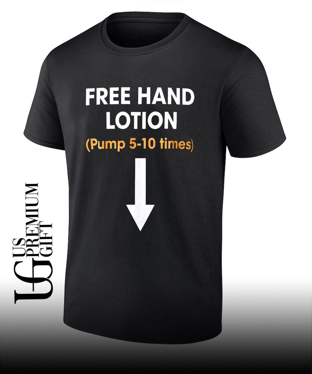 Free Hand Lotion Pump 5 10 Times 2026 - Adult & Kids T-Shirts, Sweatshirts & Hoodies apparel design preview 1