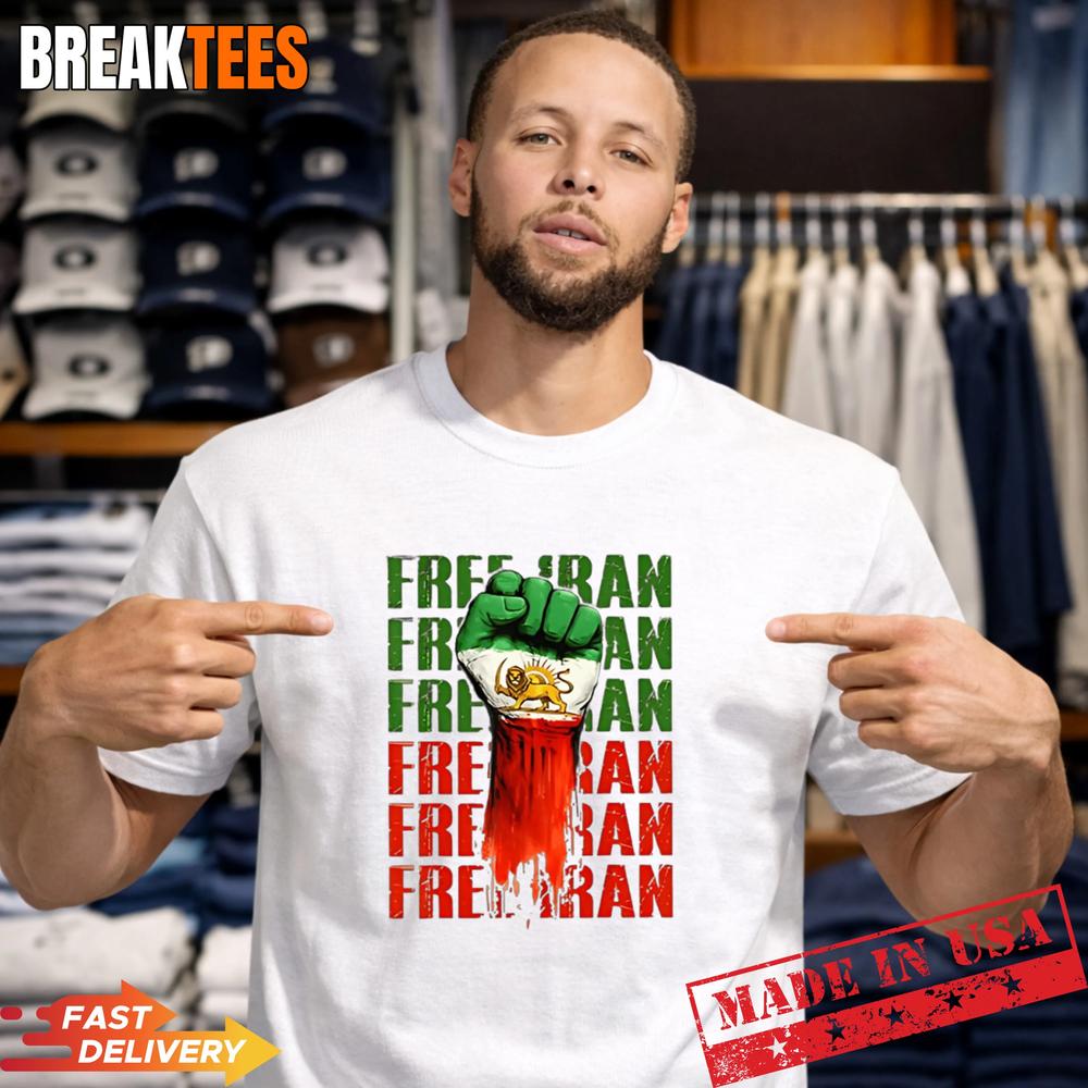 Free Iran Heart Flag Freedom Support Protest - Adult & Kids T-Shirts, Sweatshirts & Hoodies apparel design preview 1