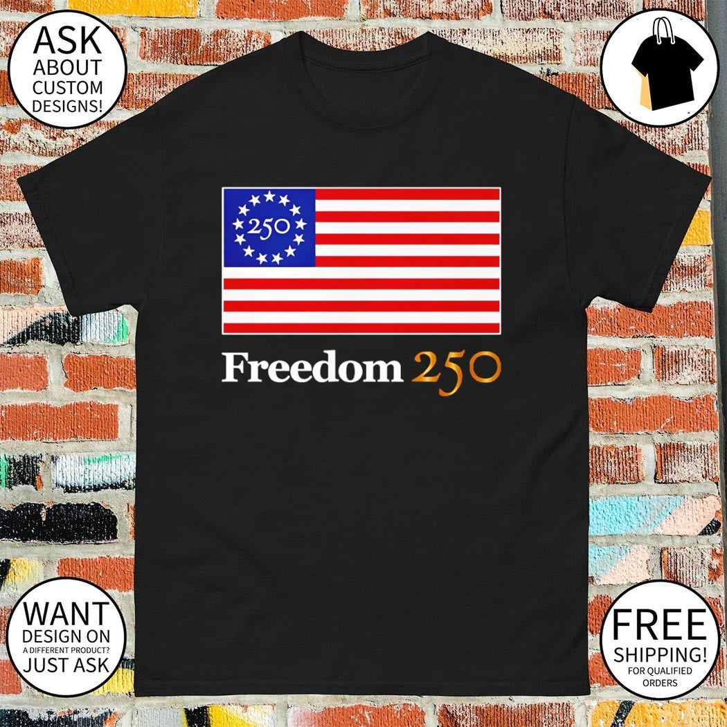 Freedom 250th Years American flag 4th of July 2026 - Adult & Kids T-Shirts, Sweatshirts & Hoodies apparel design preview 1