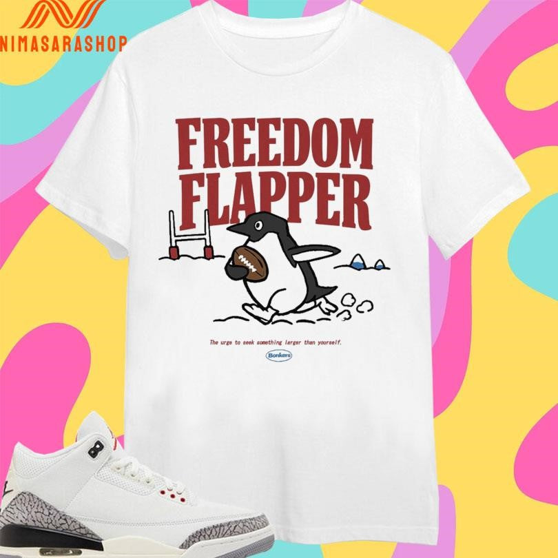 Freedom Flapper Penguin The Urge To Seek Something - Adult & Kids T-Shirts, Sweatshirts & Hoodies apparel design preview 1