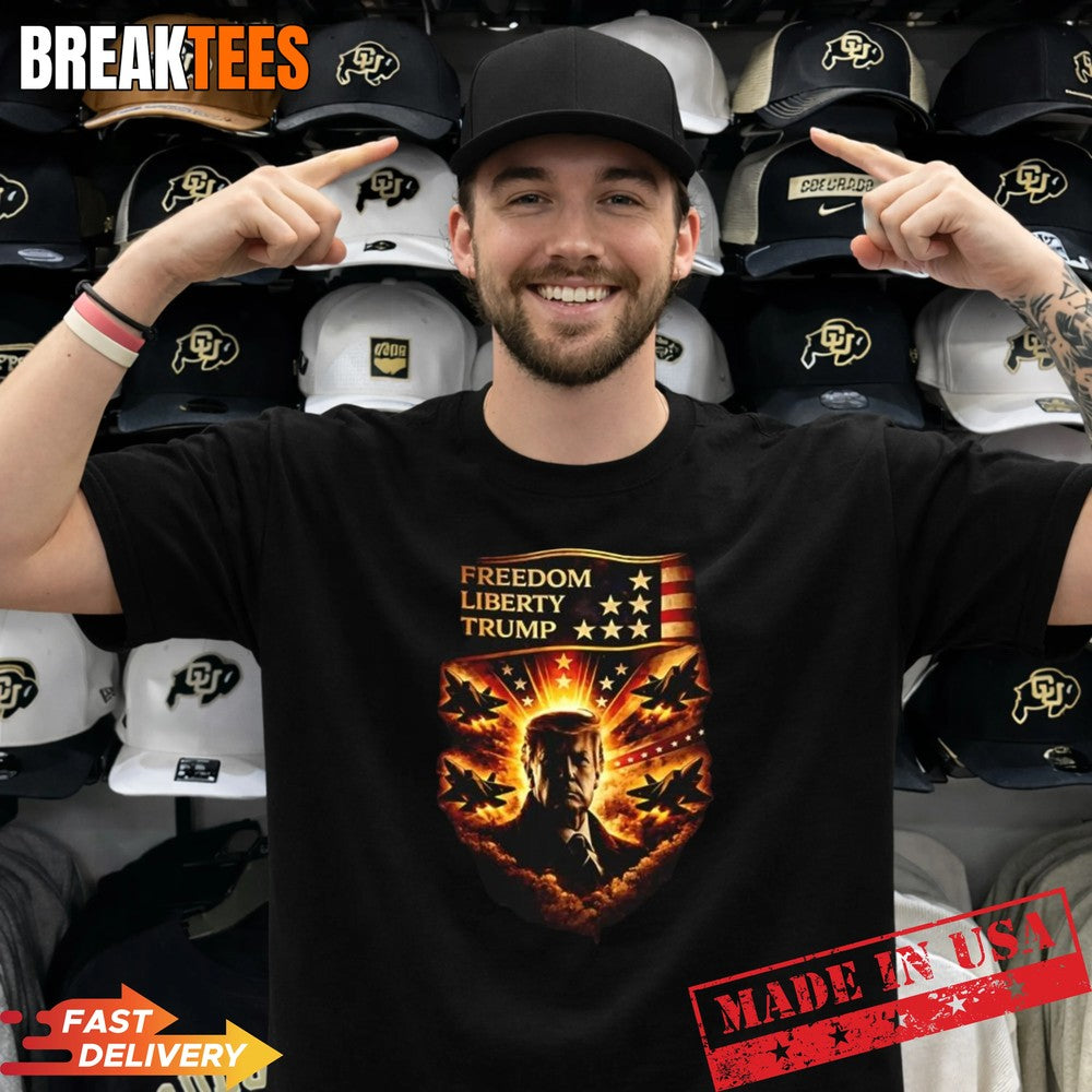 Freedom Liberty Trump - Adult & Kids T-Shirts, Sweatshirts & Hoodies apparel design preview 1
