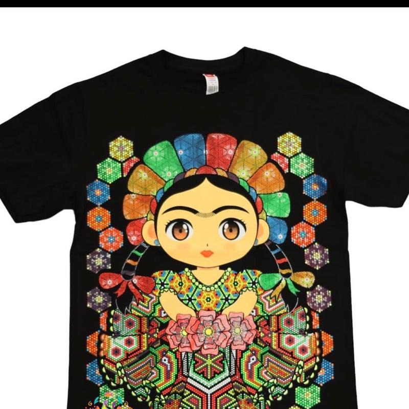 Frida Charra Mexicana Cotton Black - Adult & Kids T-Shirts, Sweatshirts & Hoodies apparel design preview 1