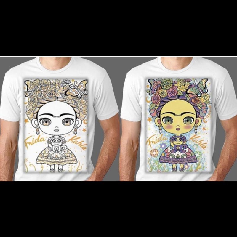 Frida Changing Color - Adult & Kids T-Shirts, Sweatshirts & Hoodies apparel design preview 1