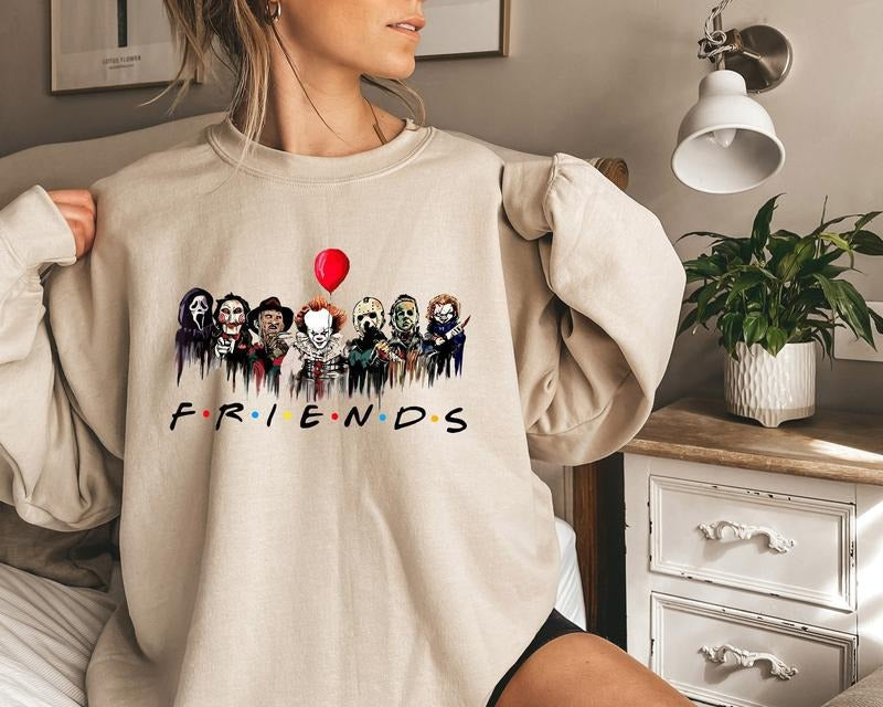 Friends Halloween Spooky Horror Scary Movie - Adult & Kids T-Shirts, Sweatshirts & Hoodies apparel design preview 1