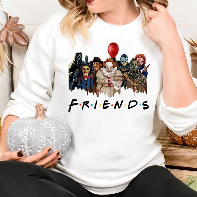 Friends Halloween Spooky - Adult & Kids T-Shirts, Sweatshirts & Hoodies apparel design preview 1