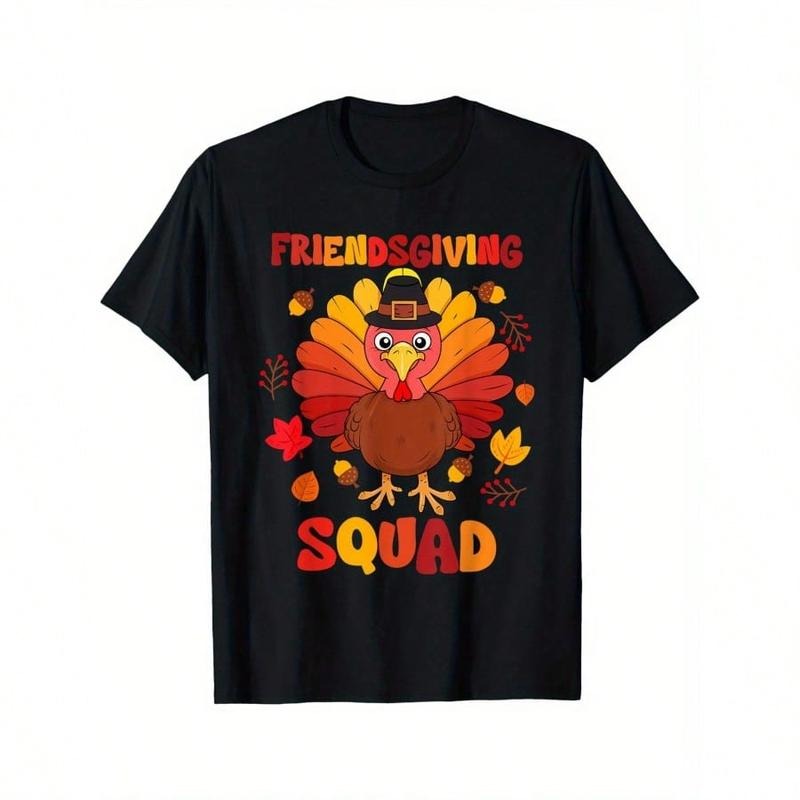 Friendsgiving Squad Thanksgiving Turkey Day Funny - Adult & Kids T-Shirts, Sweatshirts & Hoodies apparel design preview 1