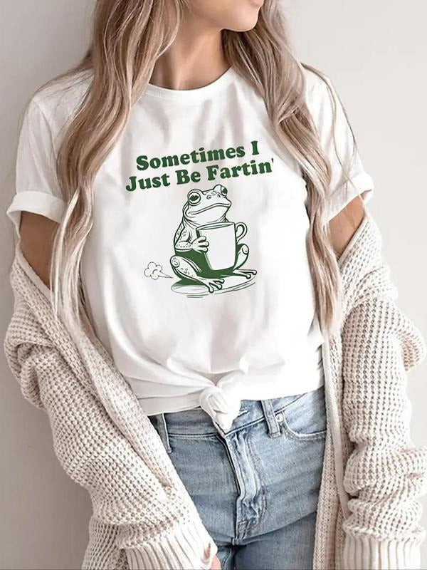 Frog Coffee Print Round Neck Casual Crew Daily - Adult & Kids T-Shirts, Sweatshirts & Hoodies apparel design preview 1