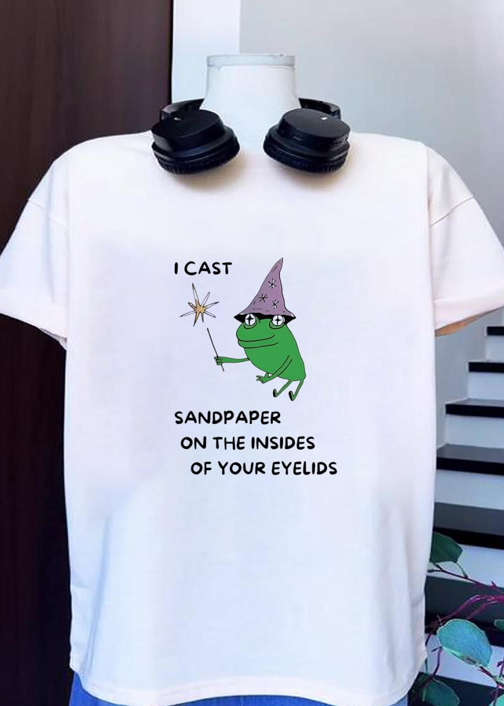 Frog Sorcerer Casting Sandpaper on the Insides of - Adult & Kids T-Shirts, Sweatshirts & Hoodies apparel design preview 1