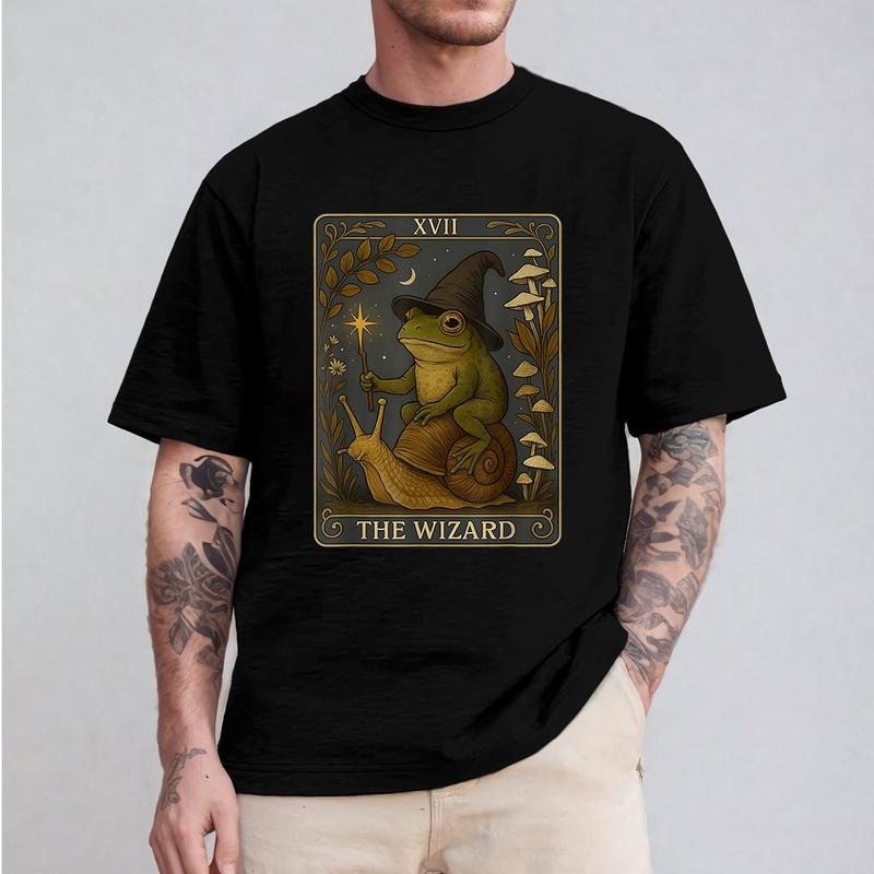 Frog Tarot Cards Pure Cotton Fabric Casual - Adult & Kids T-Shirts, Sweatshirts & Hoodies apparel design preview 1