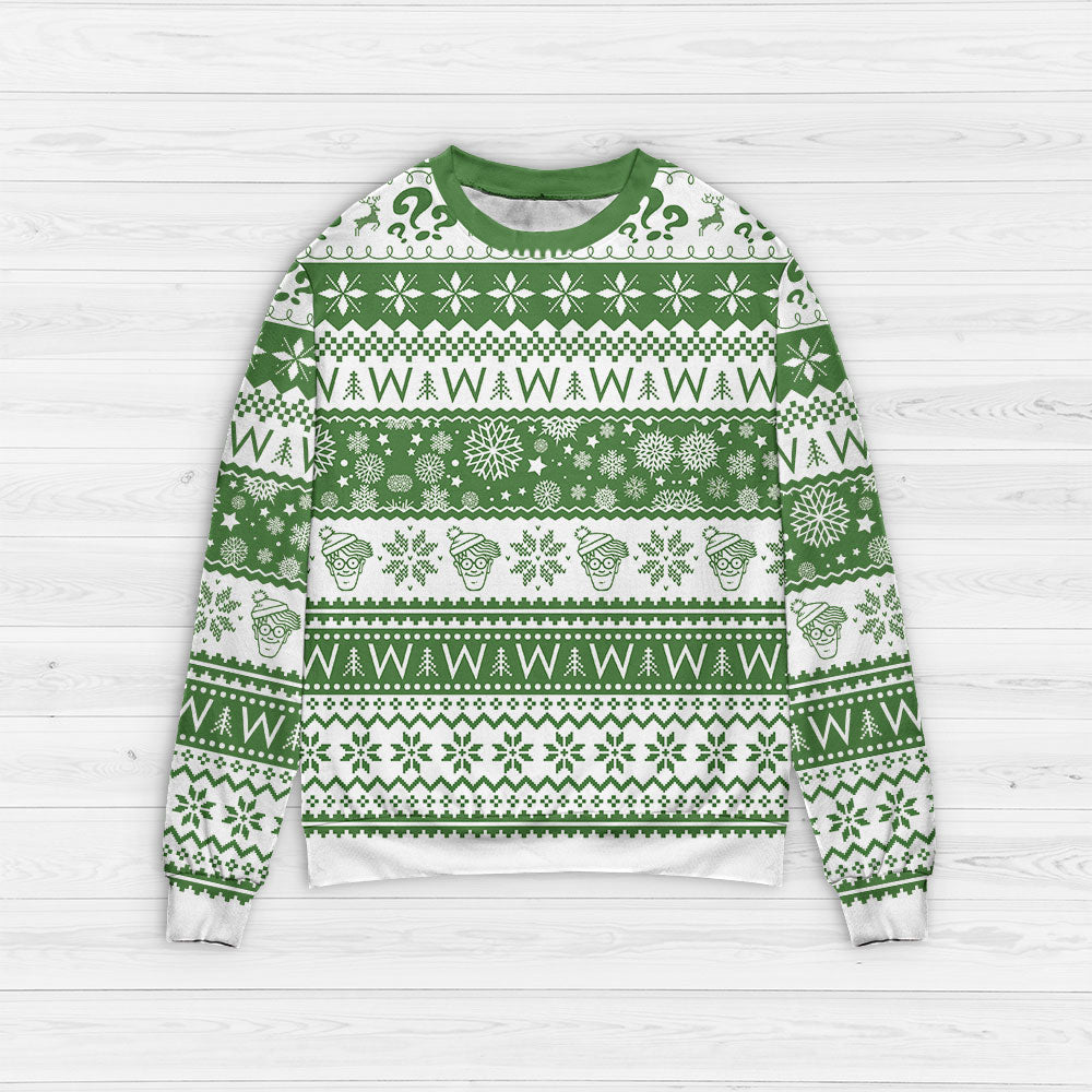Where’s Wally Where’s Waldo 3D Christmas Sweater - Holiday Gift product image 3