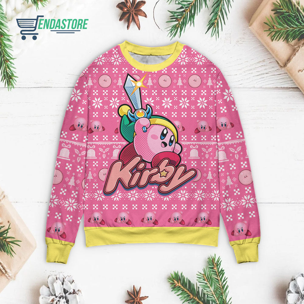 Kirby 3D Ugly Christmas Sweater - Holiday Gift product image 3