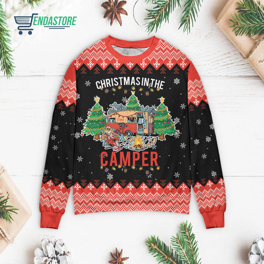 Christmas in the camper 3D Christmas Sweater - Holiday Gift product image 3