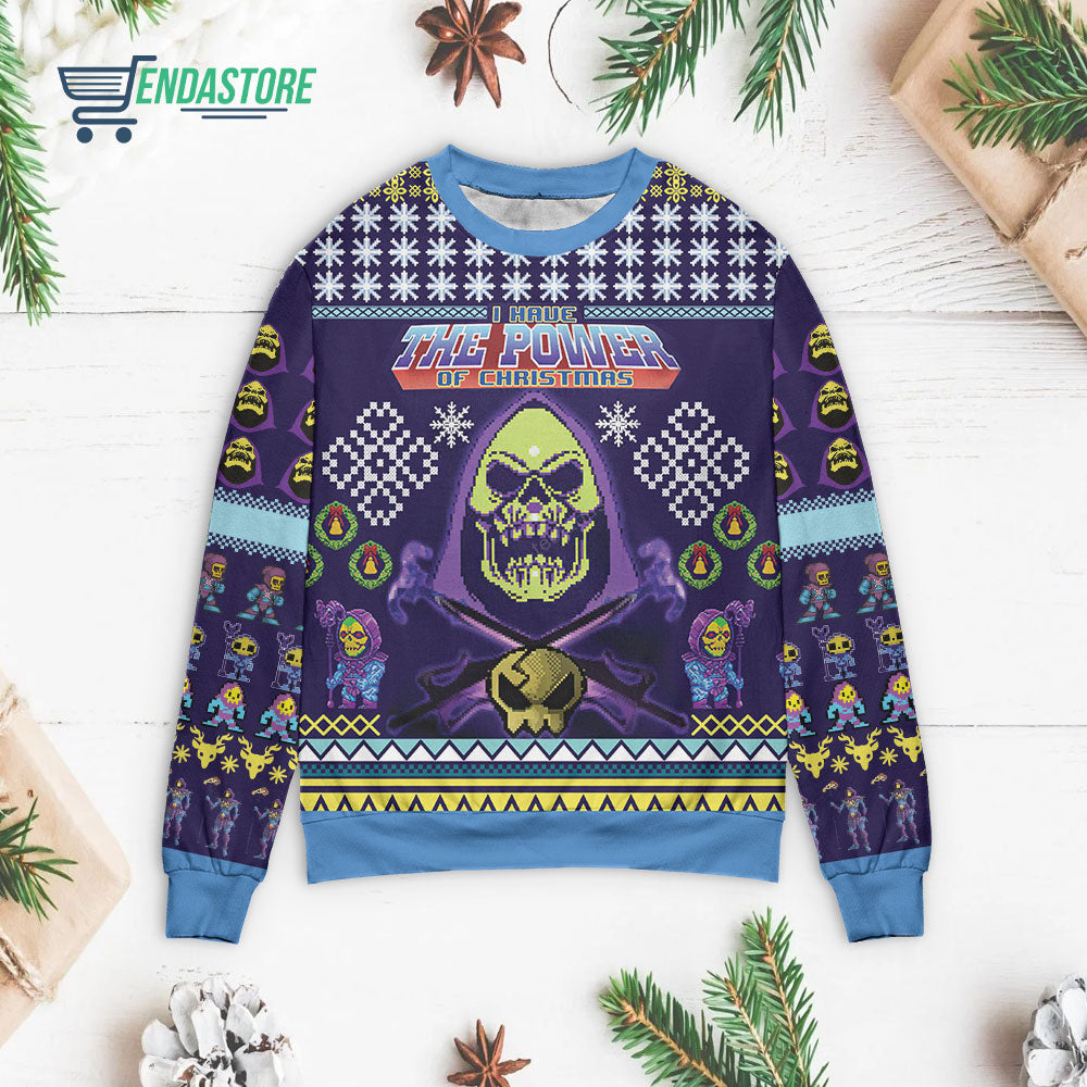 Skeletor i have the power of 3D Christmas Sweater - Holiday Gift product image 3