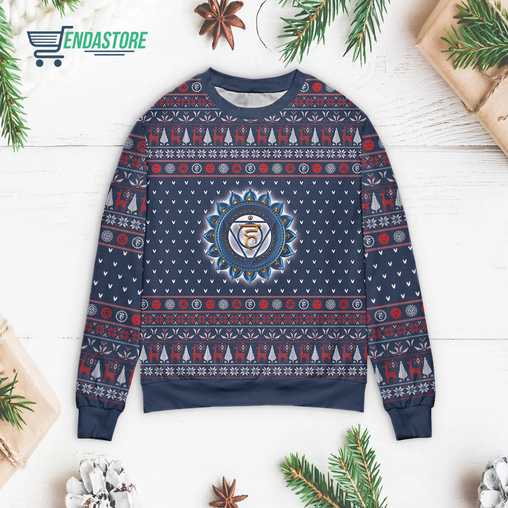 Throat Chakra 3D Christmas Sweater - Holiday Gift product image 3