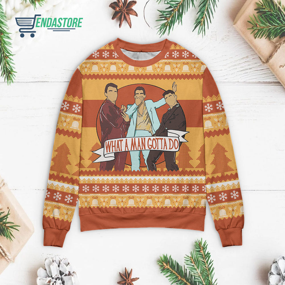 What a man gotta do 3D Christmas Sweater - Holiday Gift product image 3