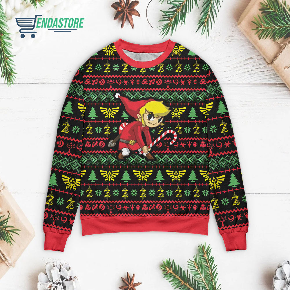 Zelda holiday 3D Christmas Sweater - Holiday Gift product image 3
