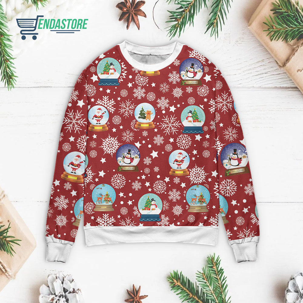 Holly jolly merry and bright pattern 3D Christmas Sweater - Holiday Gift product image 3