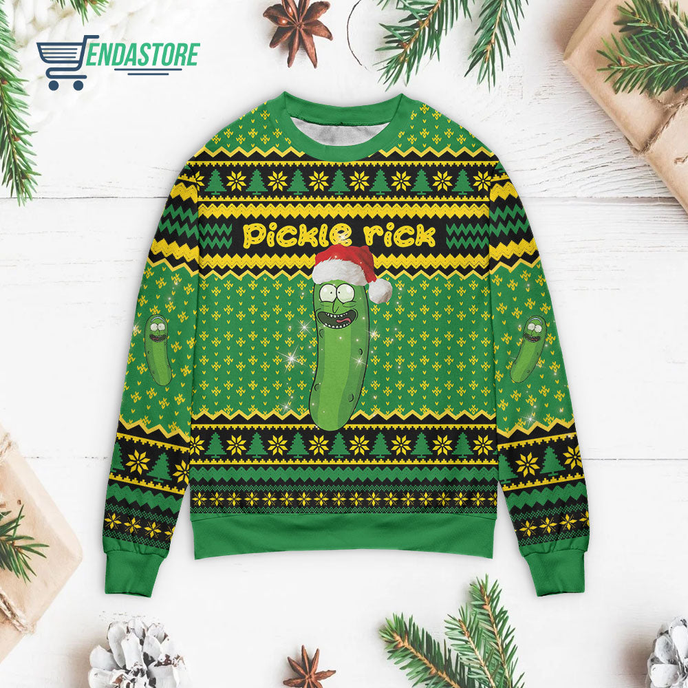 Pickle pick 3D Christmas Sweater - Holiday Gift product image 3
