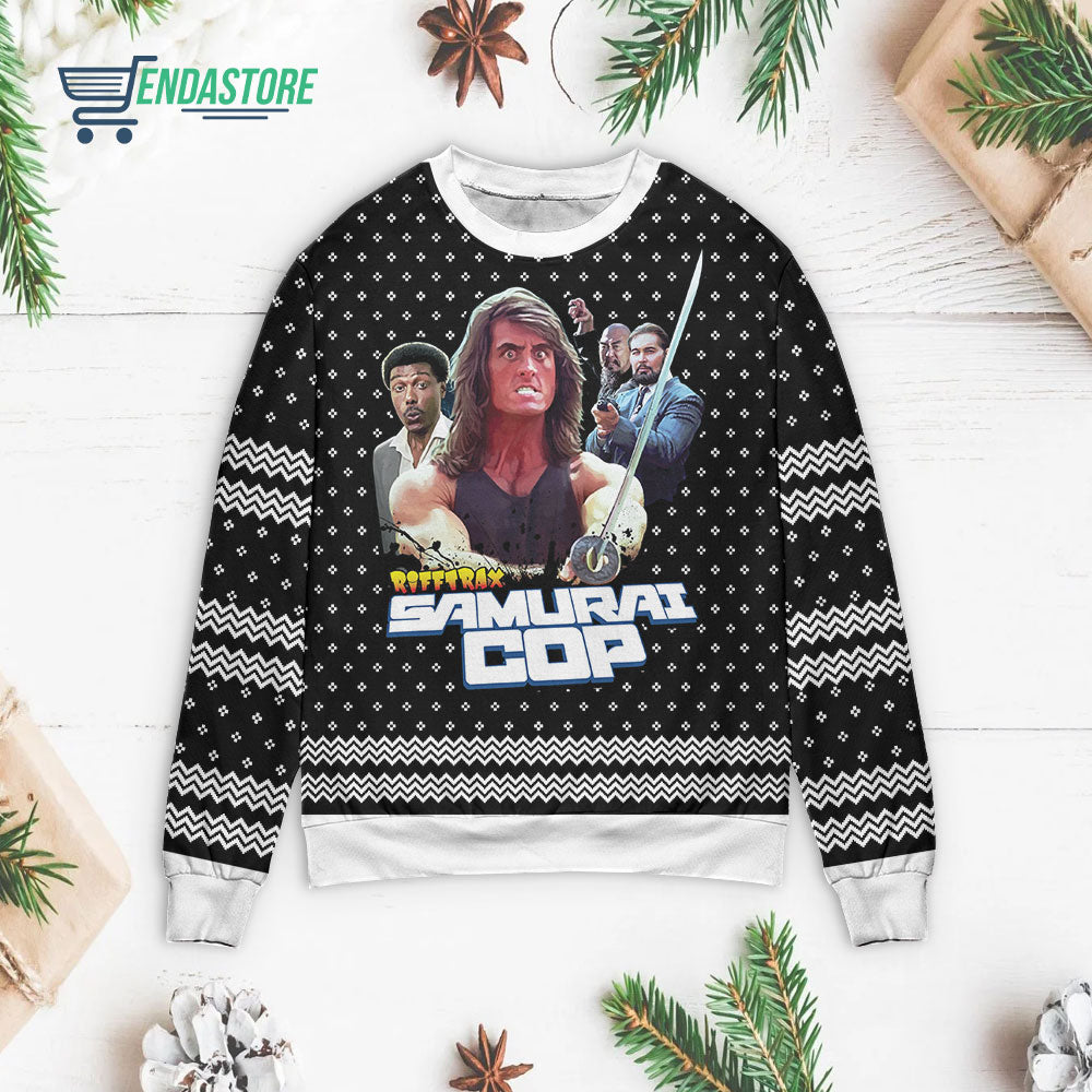 Rifftrax Samurai Cop 3D Christmas Sweater - Holiday Gift product image 4