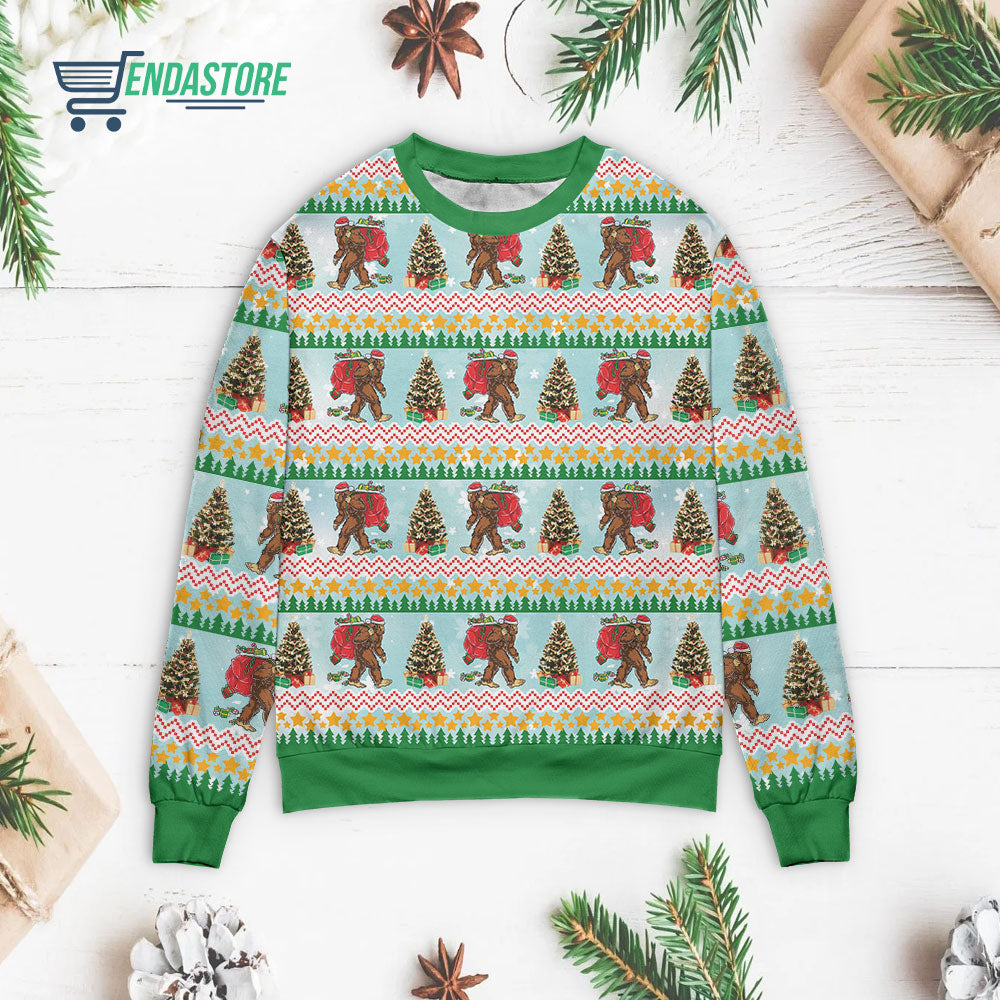 Amazing bigfoot 3D Ugly Christmas Sweater - Holiday Gift product image 3